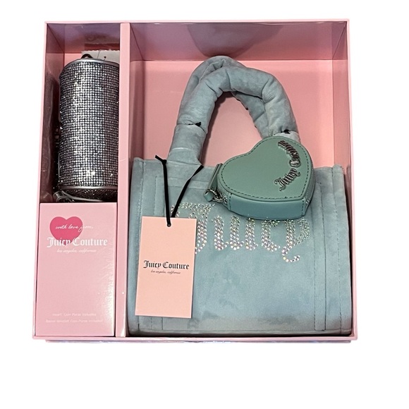 Juicy Couture Big Spender 3 Piece Set Cool Blue - Picture 2 of 6